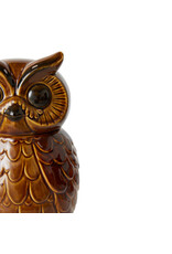 HKLIVING Owl jar ROASTED