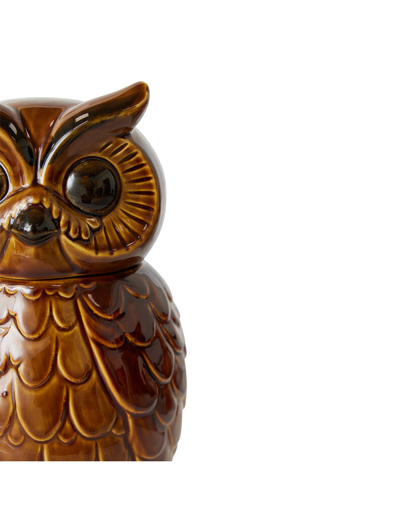 HKLIVING Owl jar ROASTED
