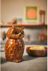 HKLIVING Owl jar ROASTED