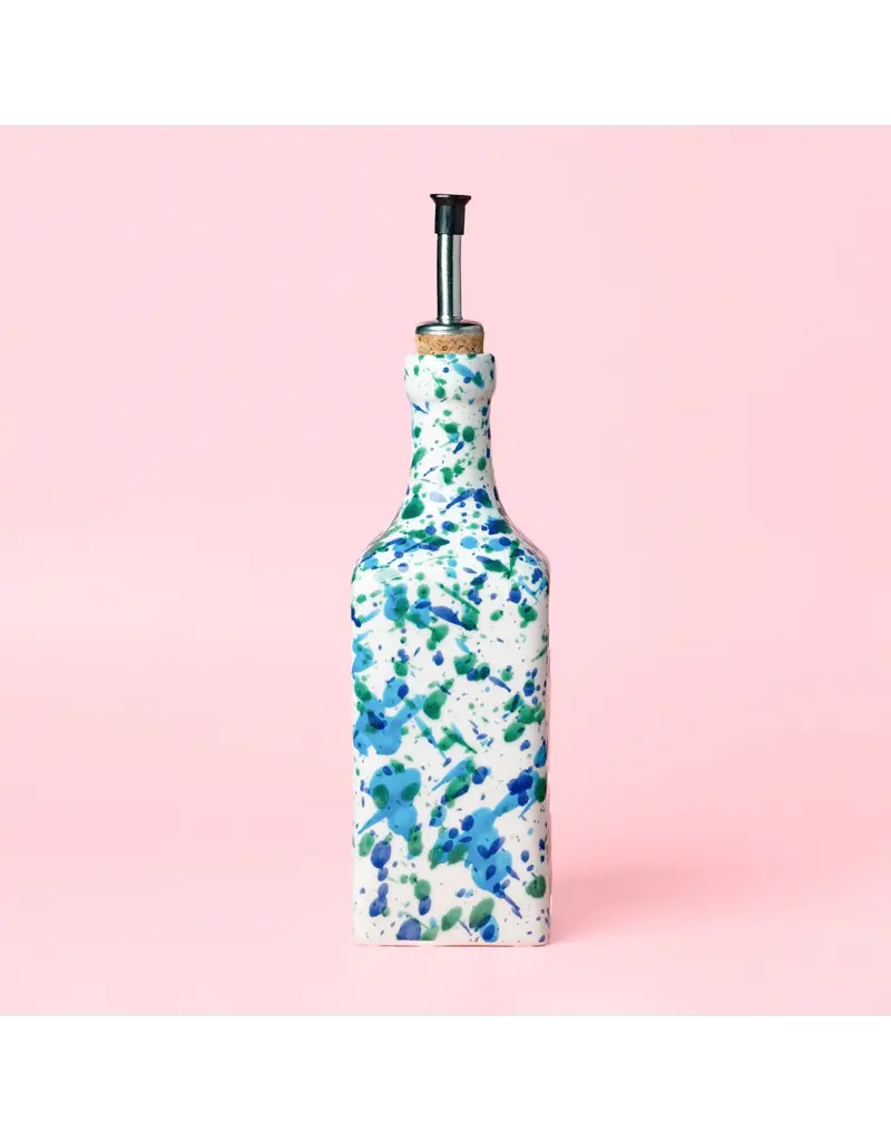 Oliefles middenblauw koraal