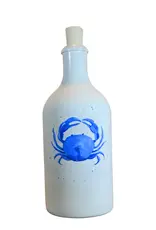 Oliefles krab blauw
