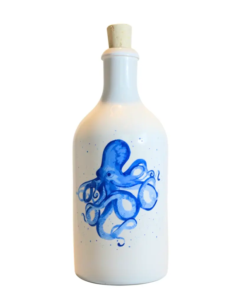 Oliefles pulpo blauw