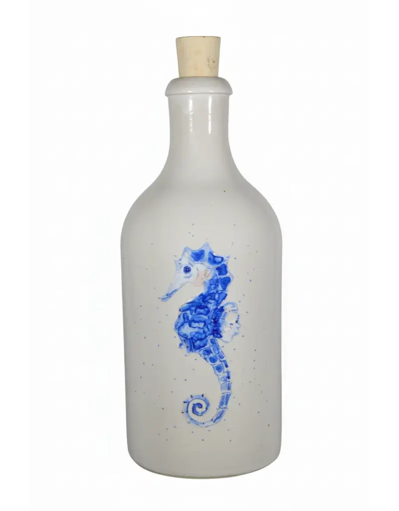 Oliefles zeepaardje blauw