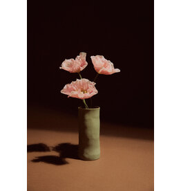 Long vase MUD BROWN