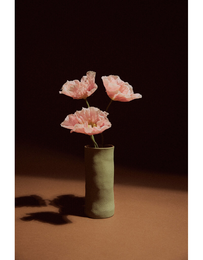 Long vase MUD BROWN