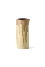 Long vase MELTING BROWN