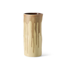 Long vase MELTING BROWN