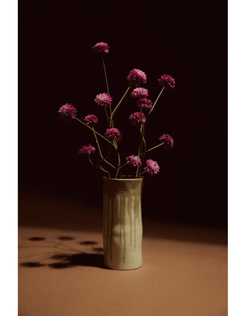 Long vase MELTING BROWN