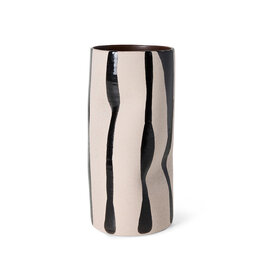 Mono vase SAND/BLACK