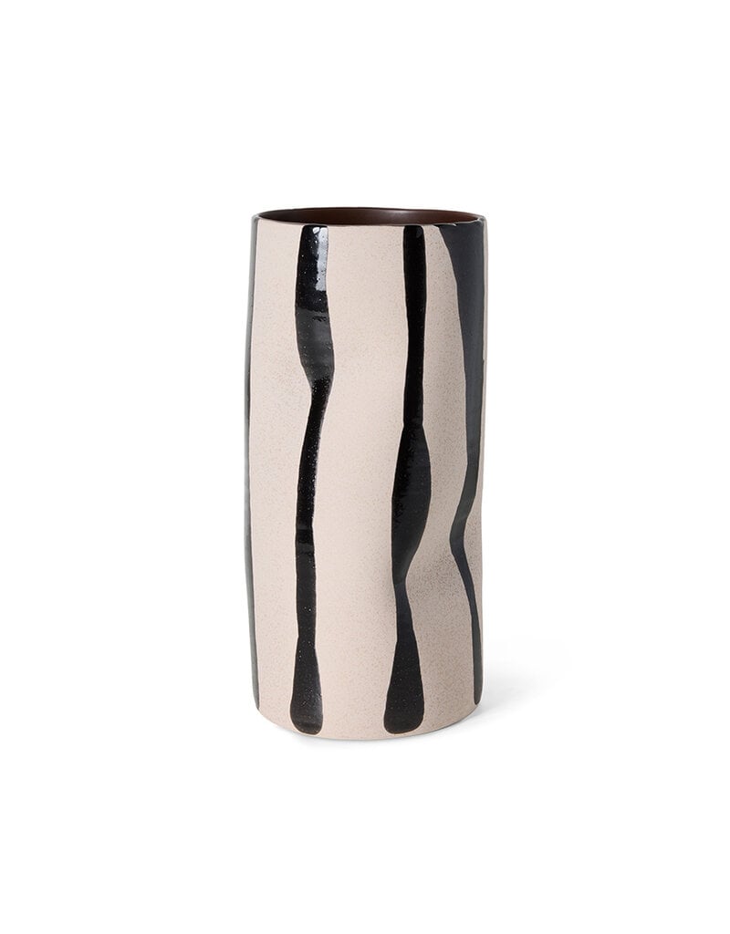Mono vase SAND/BLACK