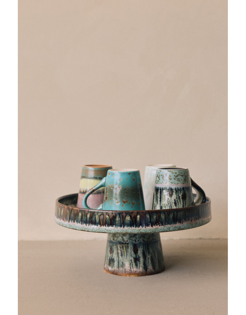 Bowl on base BIRTHSTONE