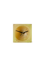 Resin table clock YELLOW