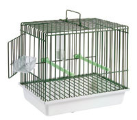 S.T.a. Soluzioni Plastic birdcarrier "Cincia" 17,5x24,5x22 cm green