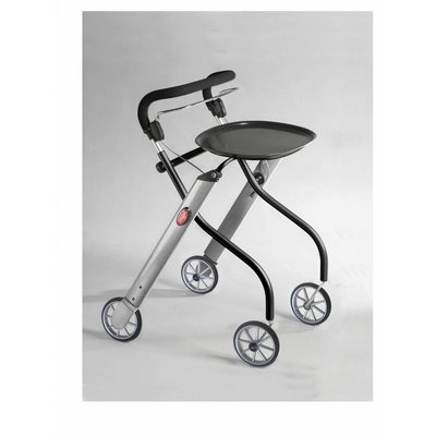 TrustCare Let's go indoor rollator - Zwart/aluminium