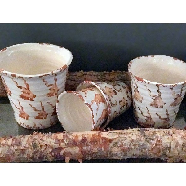 Villa Pottery  Ibex Potten set van 4 stuks