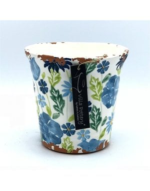 Villa Pottery  Blauw-Groen Pot Flowergarden