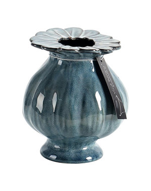 Villa Pottery  Blauwe vaas Sophie