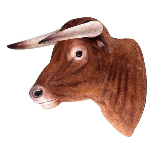 Decopots - Villa Pottery Stierenkop Wanddecoratie -Stier - Bruin