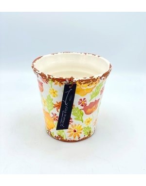 Villa Pottery  Multi Orange Pot Flowergarden