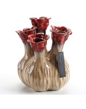 Villa Pottery  Nature-Red 5x tuit vaas Quito