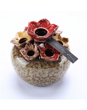 Villa Pottery  Groene bloemenvaas Springfield D19xH19