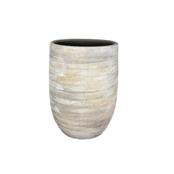 HS Potterie Vaas Grijs-Beige Miami