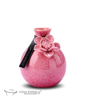 Villa Pottery  Roze bloemenvaas Jolie D9 x H11