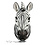 Villa Pottery  Zebra hoofd 21x42x37 Wanddecoratie