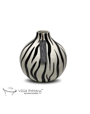 Villa Pottery  Bloemenvaas Mozambique Zebra 20x20