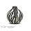 Villa Pottery  Bloemenvaas Mozambique Zebra 20x20