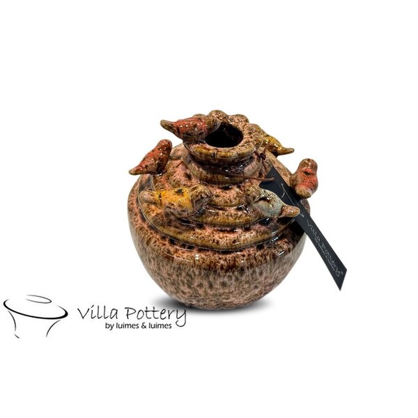 Villa Pottery  Roze vogel vaas Grenada