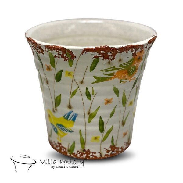 Villa Pottery  Babette Bird Pot Vaas