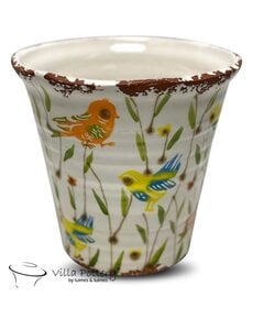 Villa Pottery  Babette Bird Pot Vaas