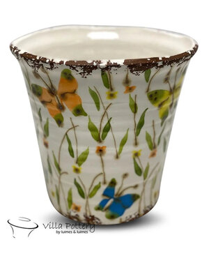 Villa Pottery  Pot-Vaas Babette Butterfly