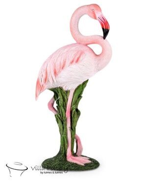 Villa Pottery  Roze Flamingo staand