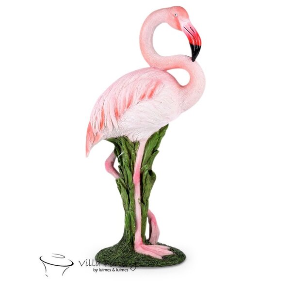 Villa Pottery  Roze Flamingo staand 30x16x60