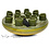Villa Pottery  Jersey Donker Groen Geel