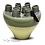 Villa Pottery  Jersey Grijs Groen Geel
