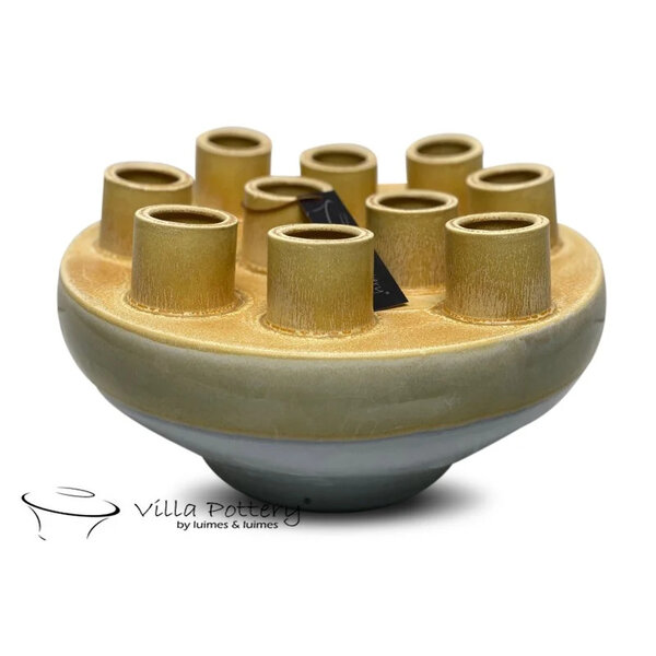 Villa Pottery  Jersey Geel Grijs