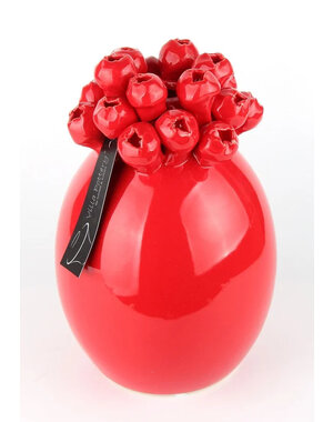 Villa Pottery  Kiekie Rood