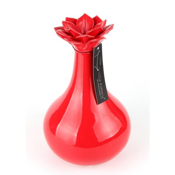 Villa Pottery  Kiekie pot vaas Red