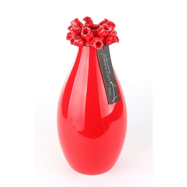 Villa Pottery  Kiekie pot vaas Red