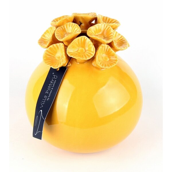 Villa Pottery  Kiekie pot vaas Yellow