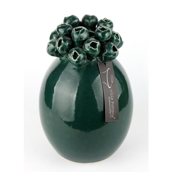 Villa Pottery  Kiekie pot vaas Dark Green