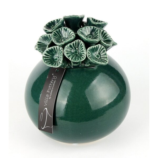 Villa Pottery  Kiekie pot vaas Dark Green