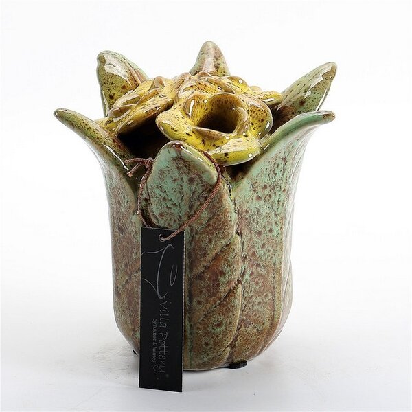 Villa Pottery  Lilou Groene vaas