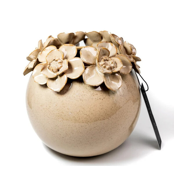 Villa Pottery  Mosterd Gele bloemenvaas Jolie