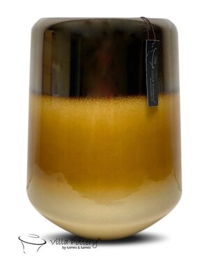 Villa Pottery  Andes vaas Goud Caramel Créme