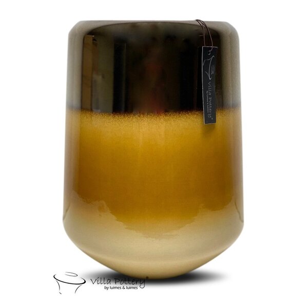 Villa Pottery  Andes vaas Goud Caramel Créme