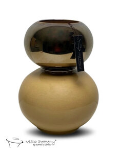 Villa Pottery  Andes vaas Goud Créme